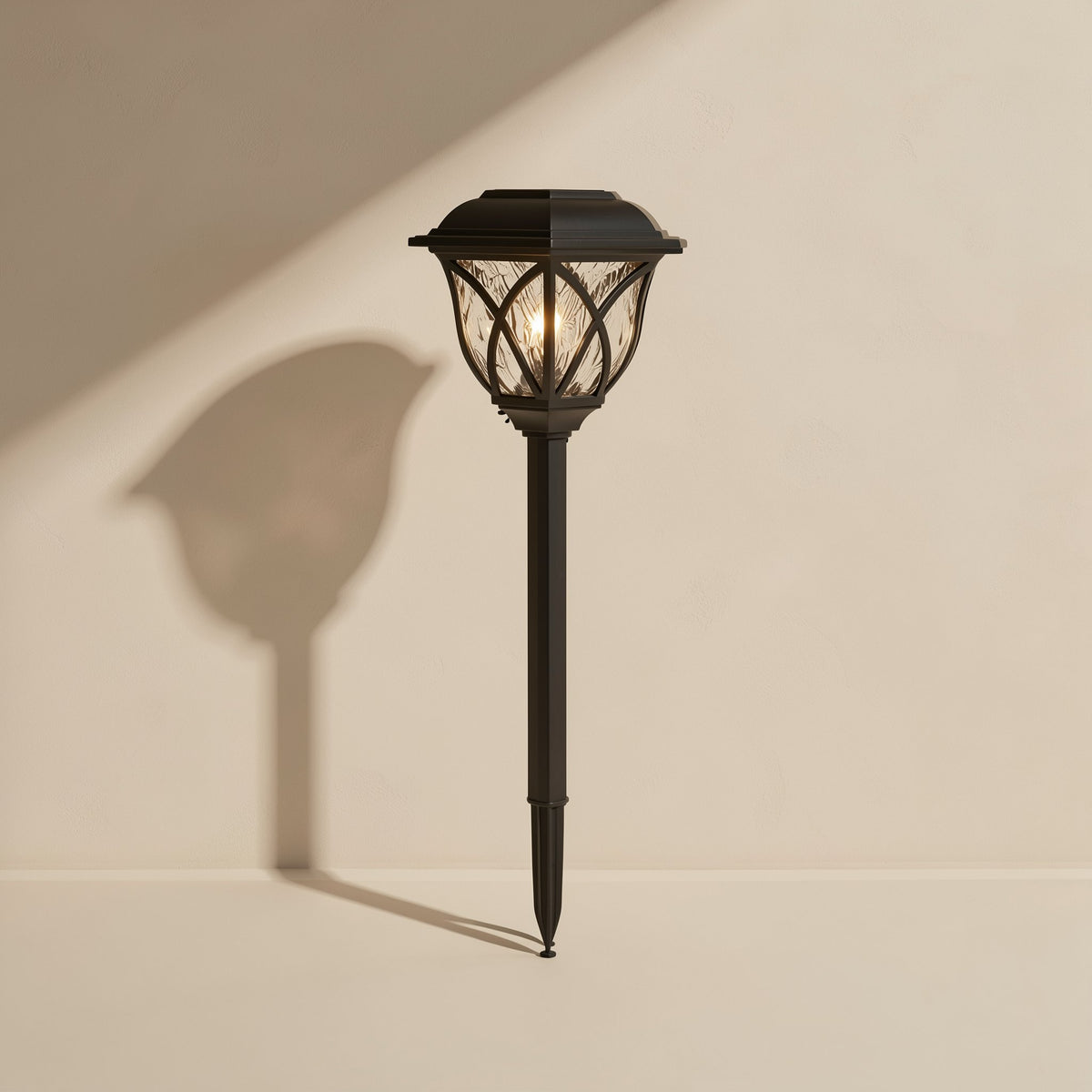 Solar lawn lamp with decorative outdoor lighting and IP44 protection rating - view 5