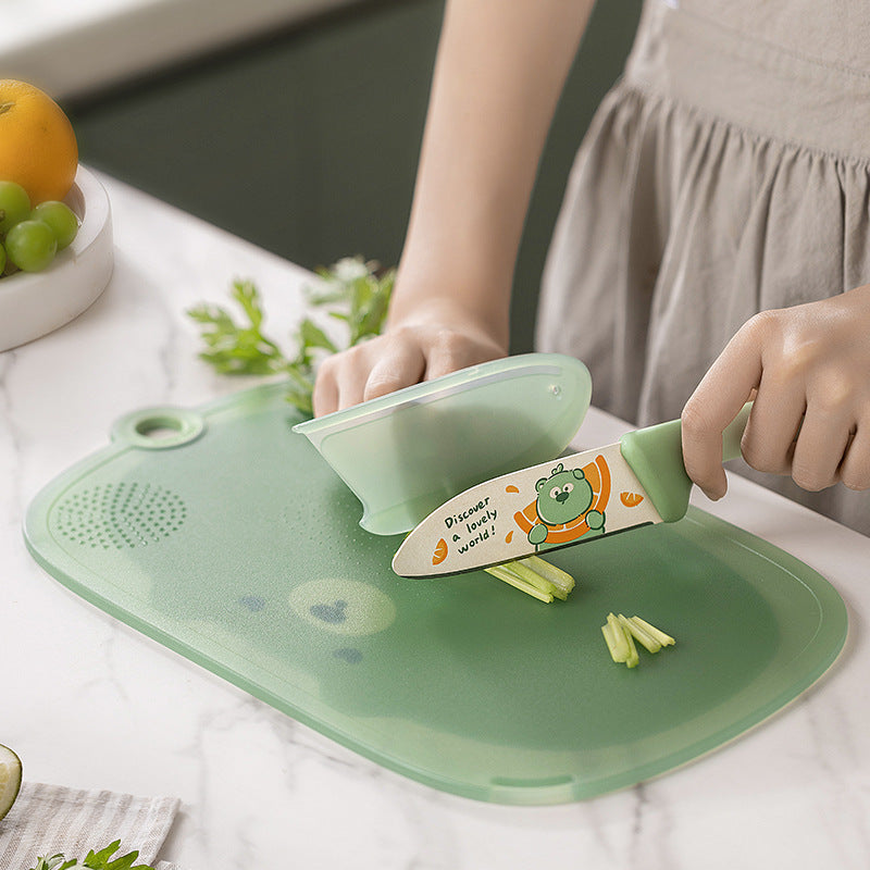 Cutting Board Anti-mildew Antibacterial Household Cutting Board Kitchen Special Fruit Cutting Board Baby Food Supplementary Classification Double-sided Cutting Board - image 5