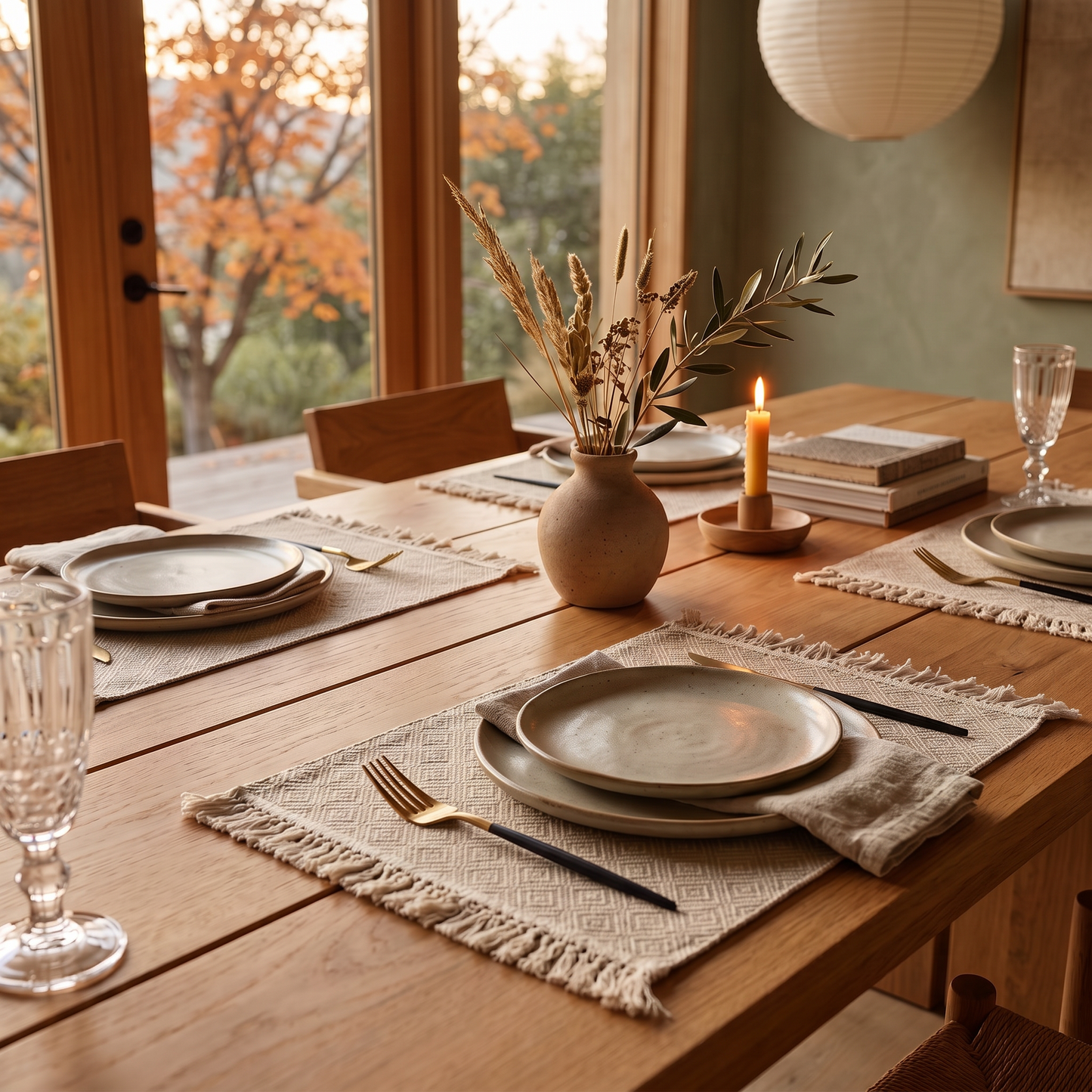 Thistle™ Linen Fringed Placemat