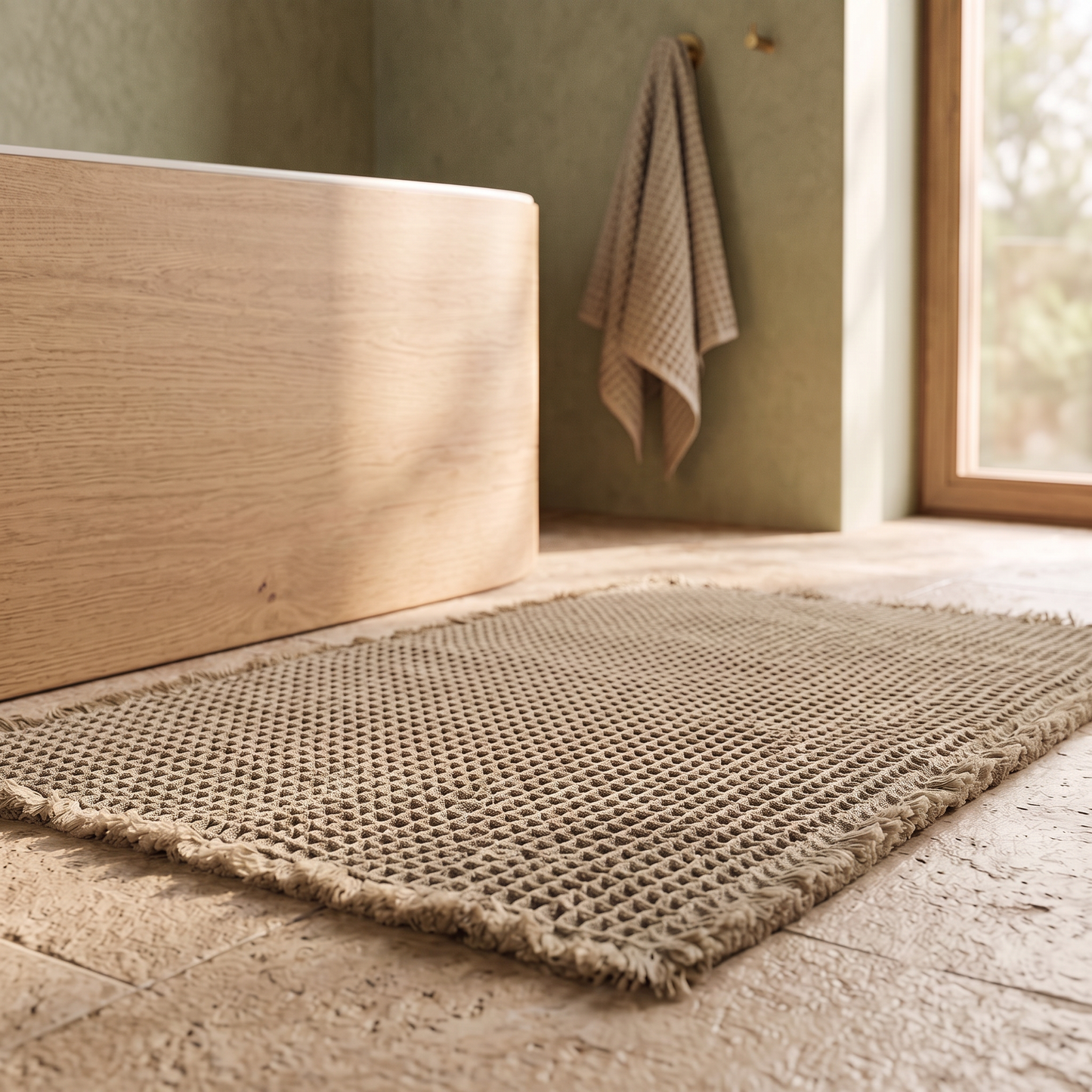 Woven™ Waffle Weave Bath Mat