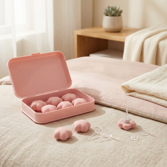 Duvetgrip™ Needle-Free Duvet Cover Clips in a calm home setting