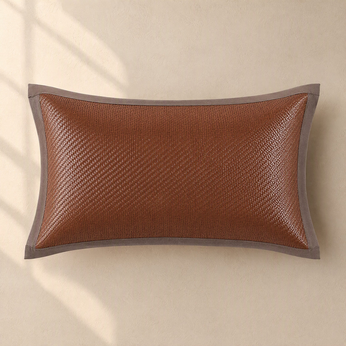 Stitchbloom™ Embroidered Polyester Pillowcase Cover, material and detail close-up