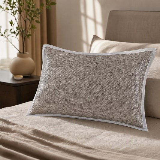 Stitchbloom™ Embroidered Polyester Pillowcase Cover, styled close view