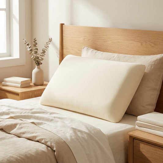 Foamnook™ Memory Foam Neck Support Pillow in a calm home setting