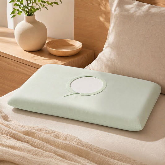 Coolrest™ Polyester Spandex Cooling Pillowcase in a calm home setting