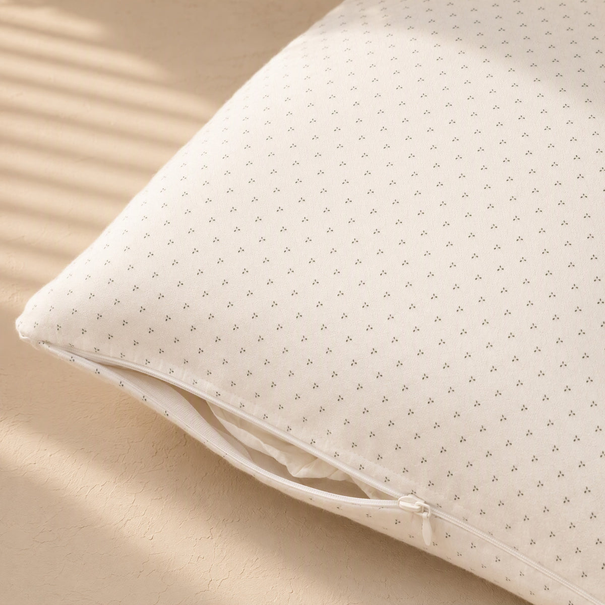 Cottonguard™ Cotton Pillow Protector, material and detail close-up