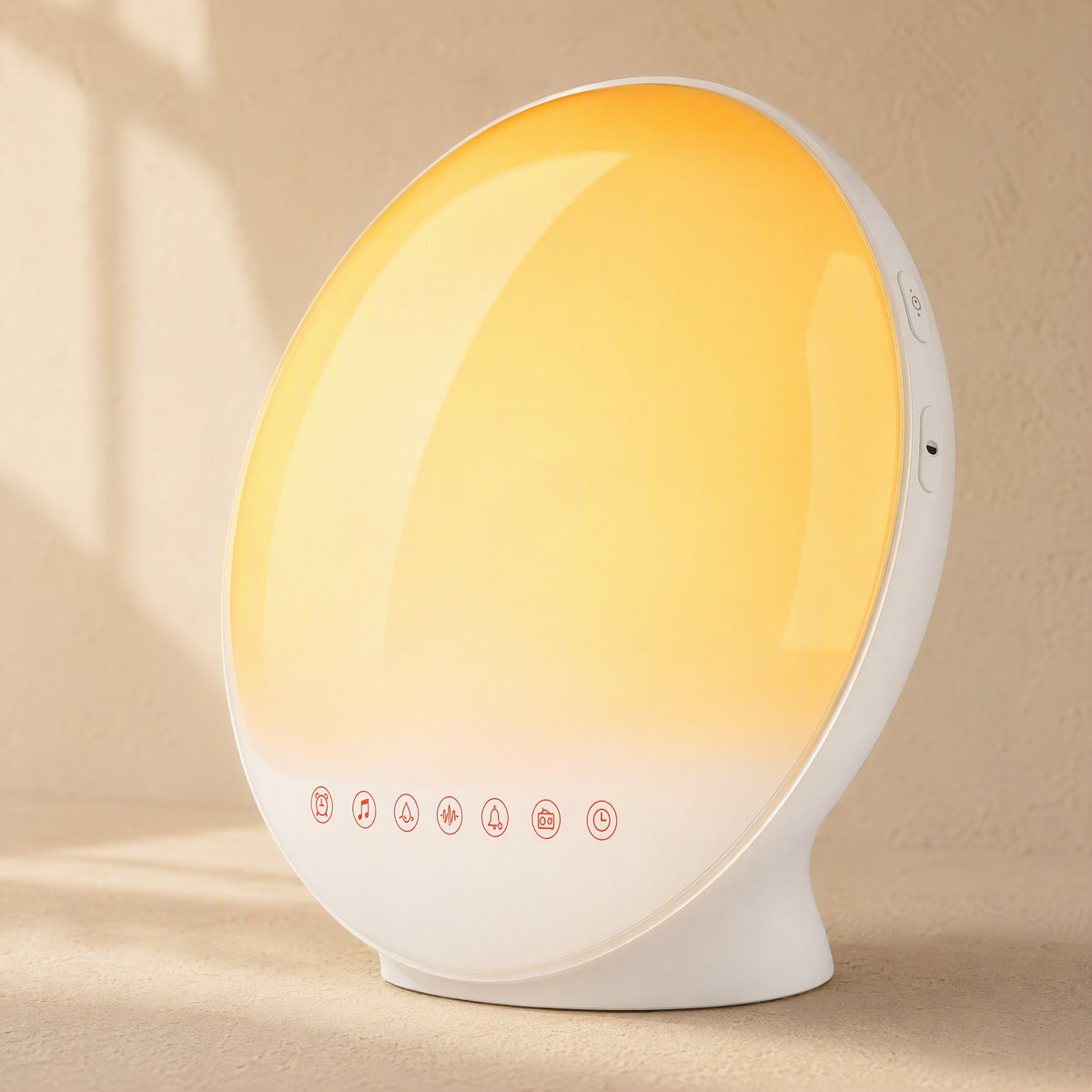 Dayrise™ Sunrise Wake-Up Alarm Clock, material and detail close-up