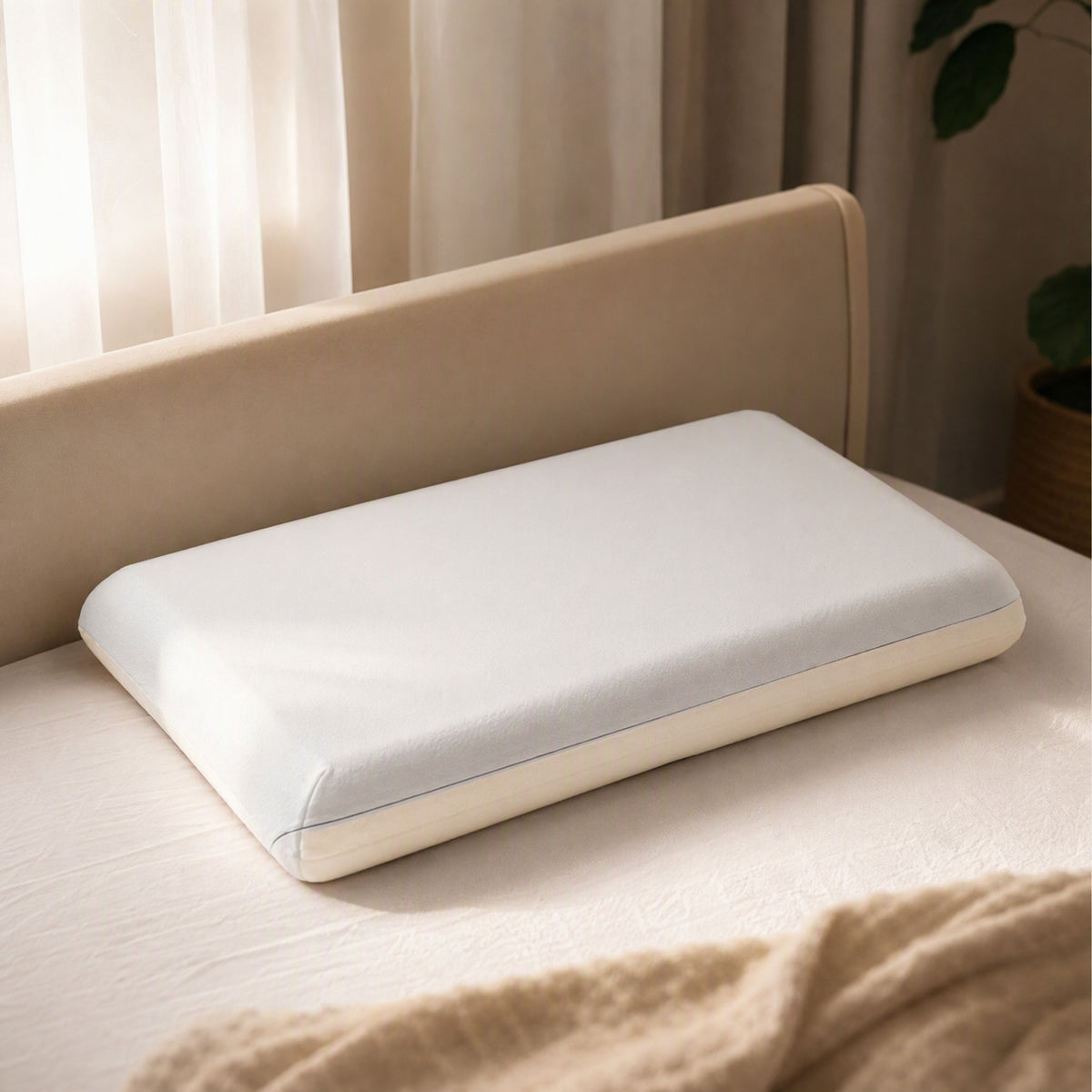 Slowhush™ Slow-Rebound Deep Sleep Pillow, styled close view