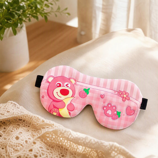 Nighthug™ 3D Children’s Blackout Sleep Mask in a calm home setting