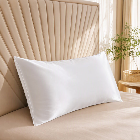 Satinhush™ Polyester Satin Pillowcase in a calm home setting