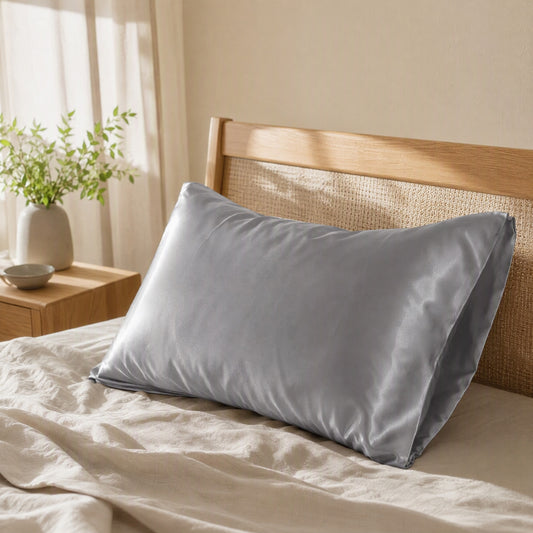 Satinrest™ Polyester Satin Pillowcase in a calm home setting