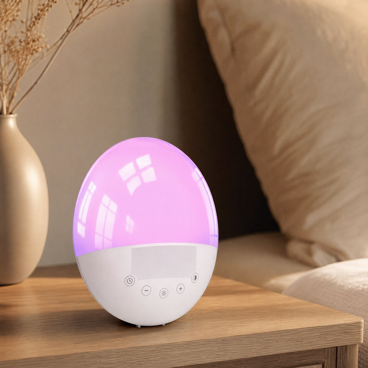 Sunstir™ Simulated Sunrise Alarm Clock, styled close view