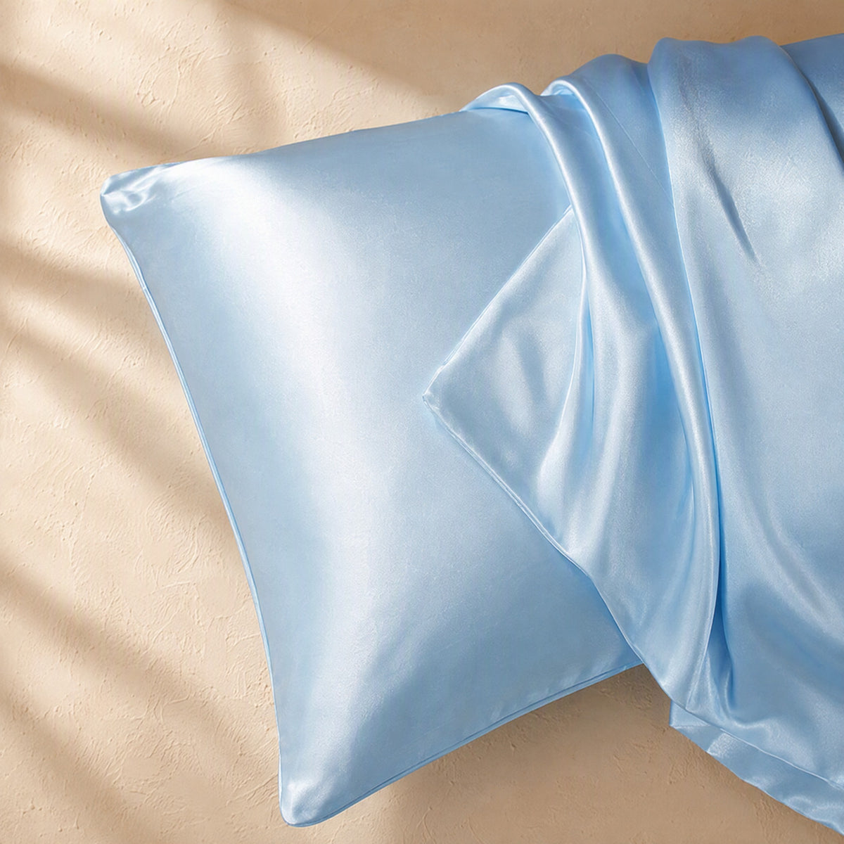 Satinslip™ Imitation Silk Pillowcase, material and detail close-up