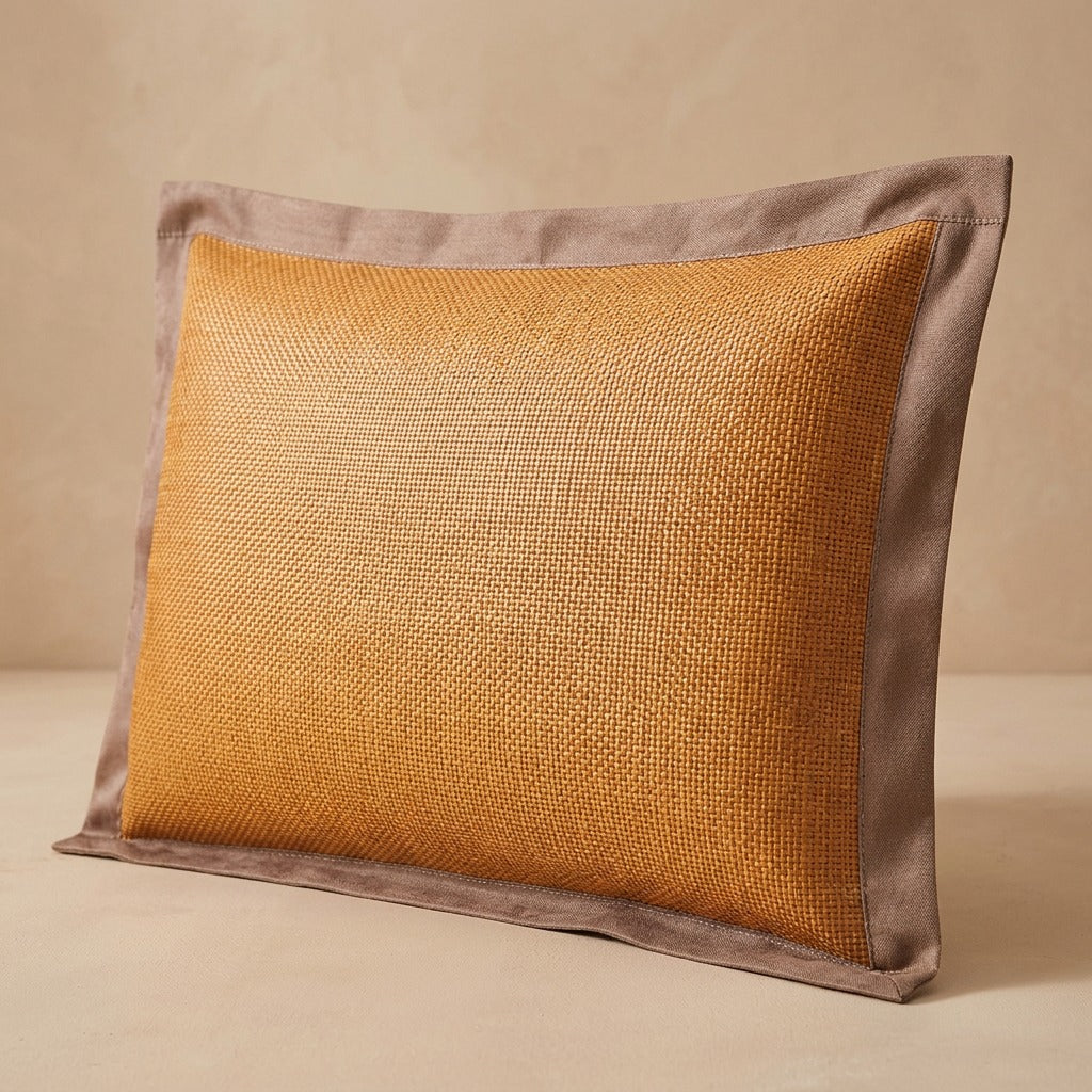 Vinehush™ Ice Vine Embroidered Pillowcase, material and detail close-up