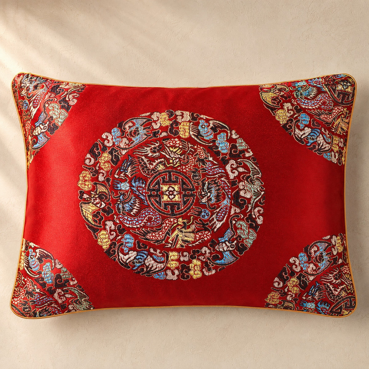 Satinweft™ Rectangular Satin Jacquard Pillowcase, material and detail close-up