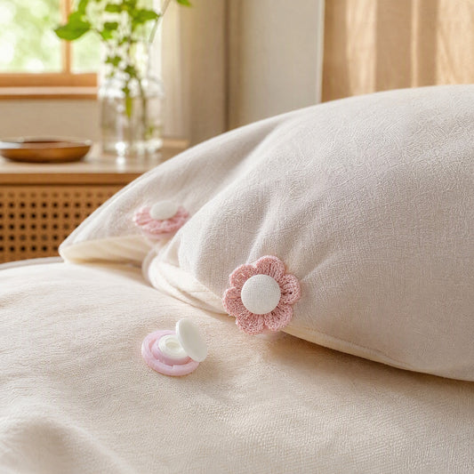 Coverclasp™ Needle-Free Duvet Cover Fastener in a calm home setting