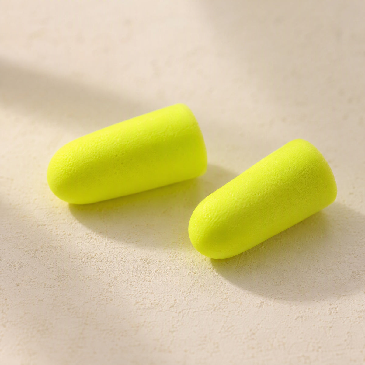 Foamsilence™ Foam Noise Reduction Earplugs, material and detail close-up