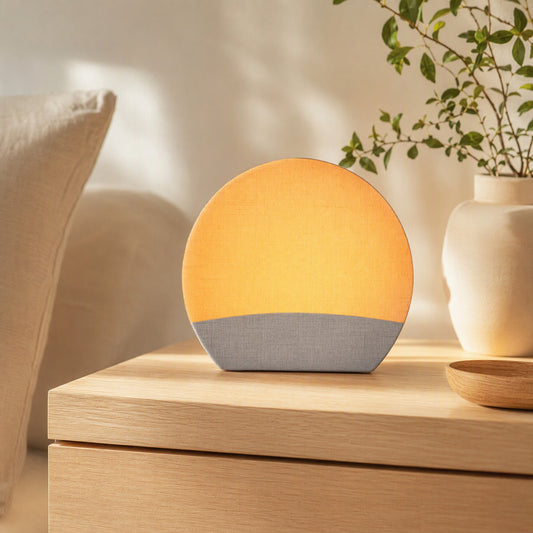 Dawnchime™ Digital Alarm Clock With Sunrise Light in a calm home setting