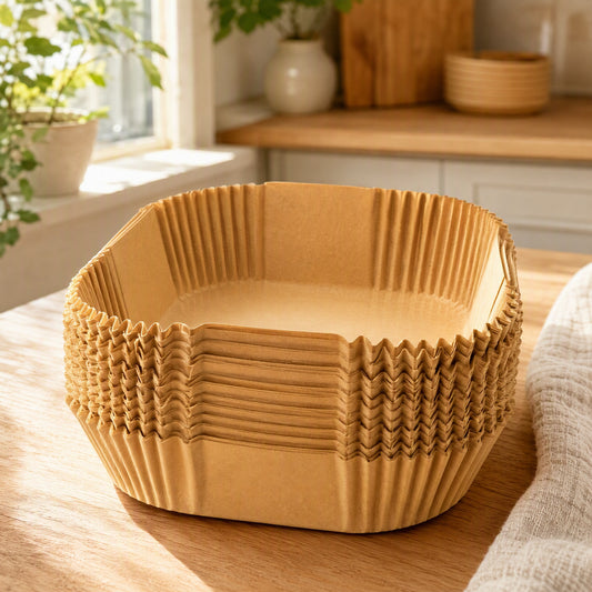 Frynest™ Air Fryer Baking Paper Liners in a calm home setting