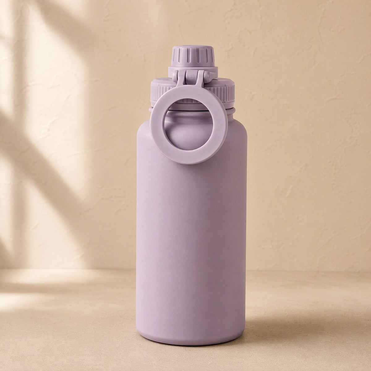 Snaplid™ Stainless Steel Water Bottle With Magnetic Lid, material and detail close-up