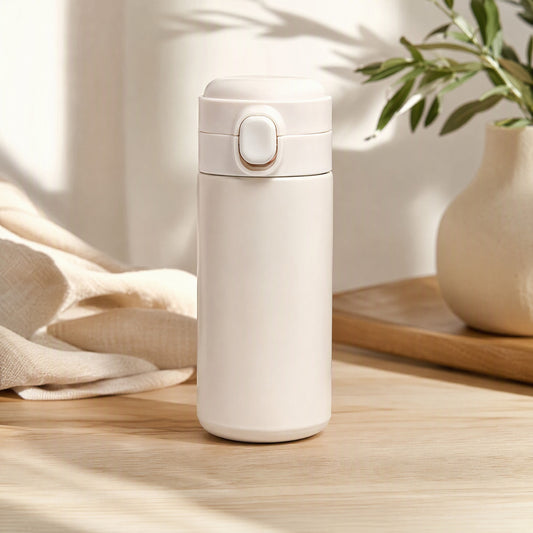 Heatkeep™ 304 Stainless Steel Thermos Cup in a calm home setting