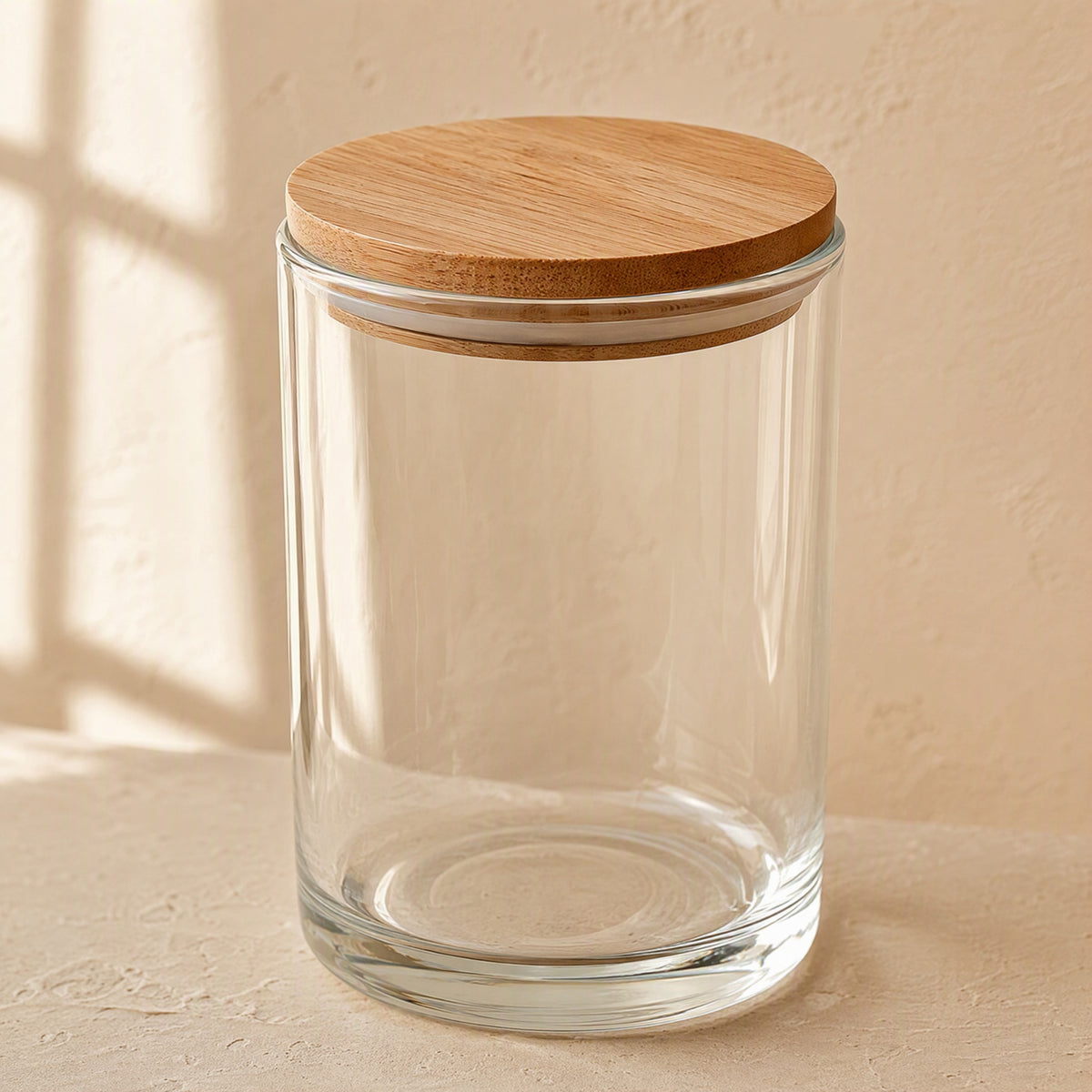 Glasskeep™ Glass Food Storage Jar, material and detail close-up