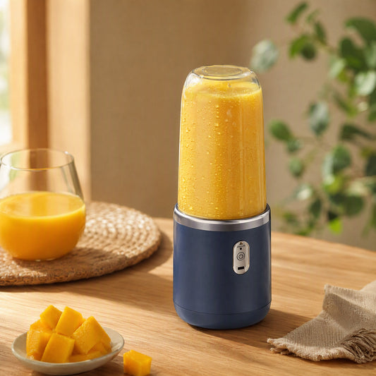 Sipspin™ Portable Rechargeable Juice Cup, styled close view