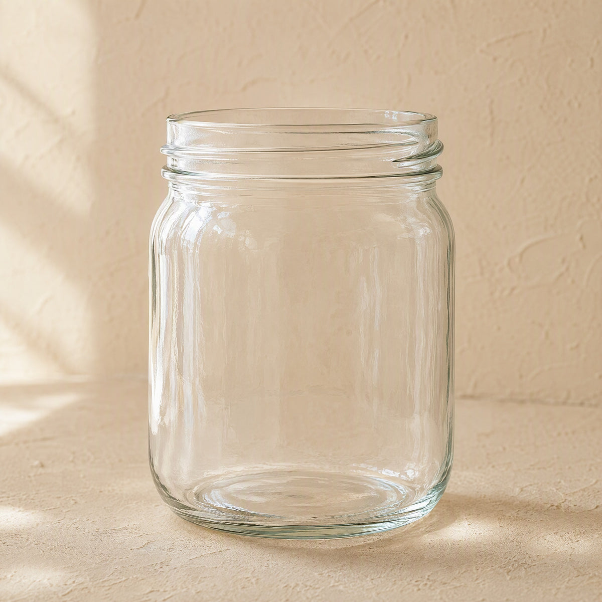 Jarbright™ Sodium-Calcium Glass Storage Jar, material and detail close-up