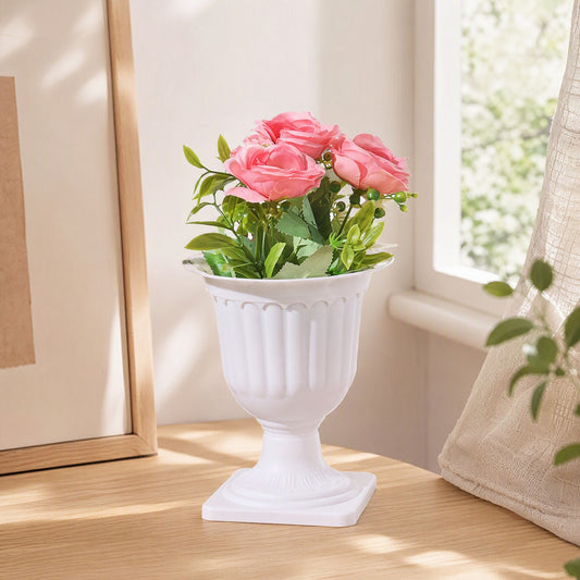 Deskbud™ Plastic Desktop Flower Pot in a calm home setting