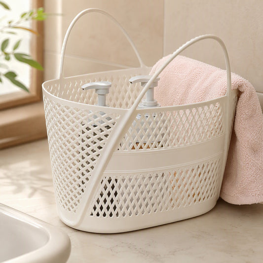 Dripbasket™ PP Plastic Draining Storage Basket, styled close view