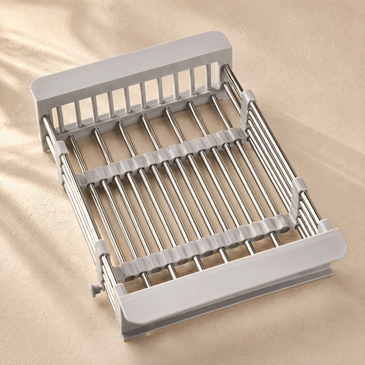 Spansift™ Telescopic Stainless Steel Sink Drain Basket, material and detail close-up