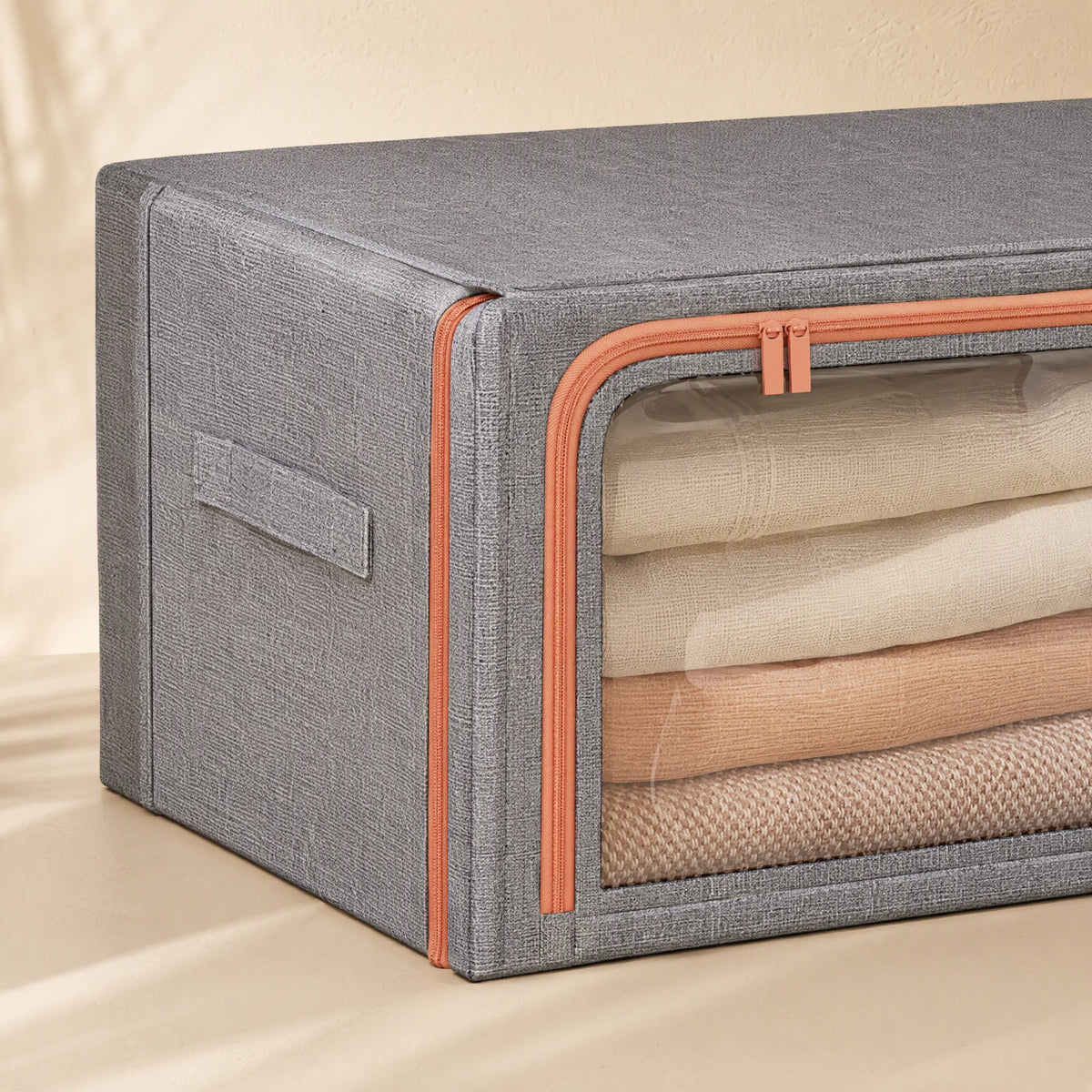 Foldloom™ Fabric Folding Storage Box, material and detail close-up