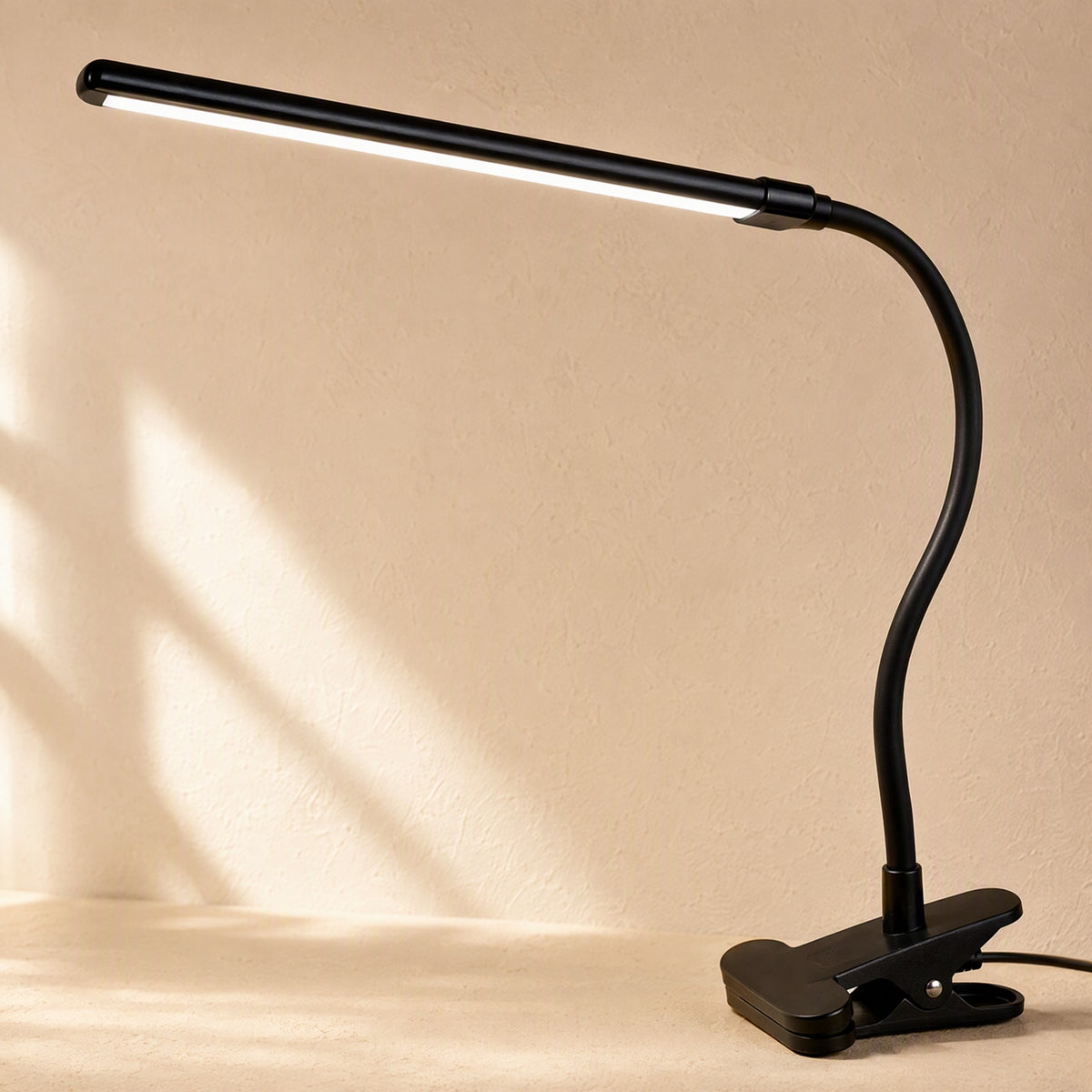 Clipbeam™ Clip-On LED Desk Lamp, material and detail close-up
