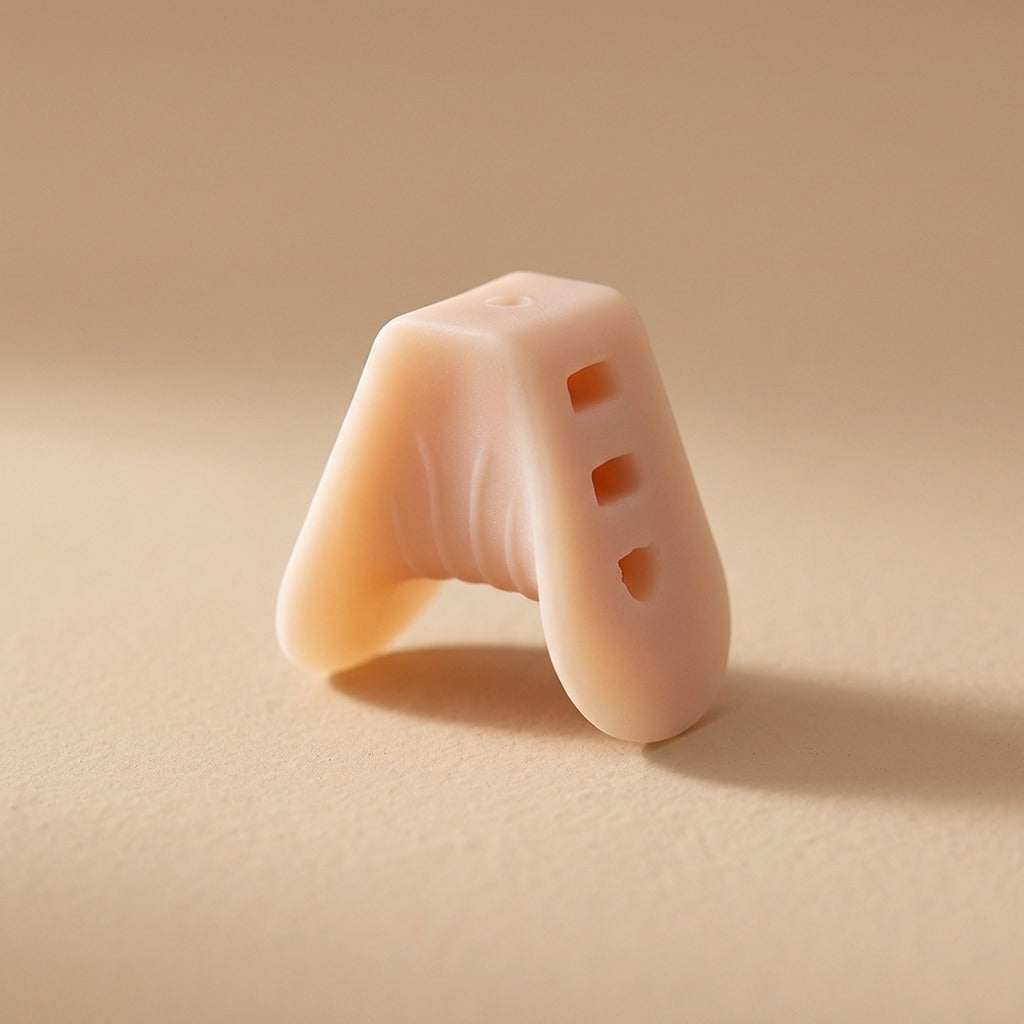 Toespace™ Silicone Big Toe Separator, material and detail close-up
