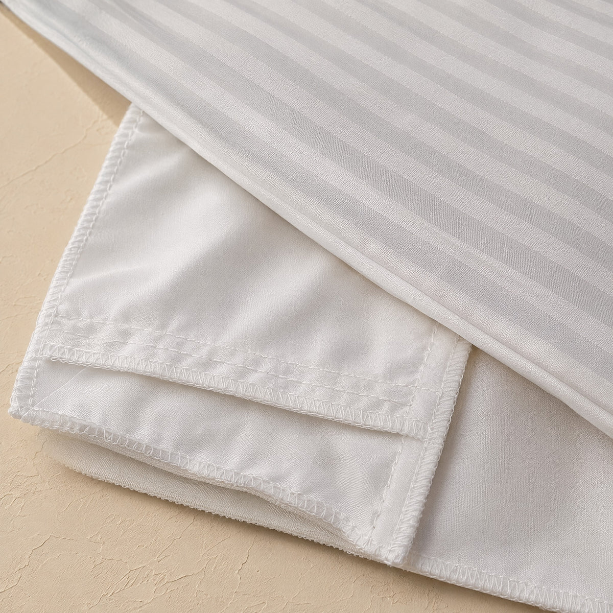 Huskfold™ Double-Layer Buckwheat Pillow Insert Cover, material and detail close-up