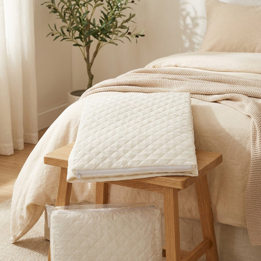 Zipweft™ Zippered Polyester Pillow Core Cover in a calm home setting