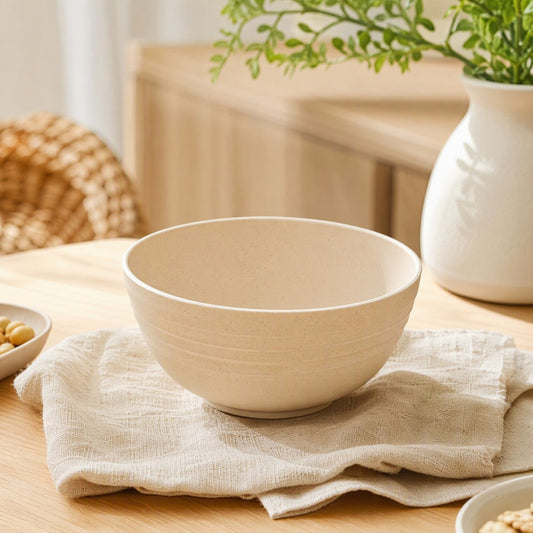 Wheatbowl™ Plastic Wheat Straw Rice Bowl in a calm home setting