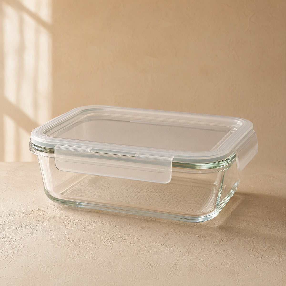 Lunchlock™ Borosilicate Glass Lunch Box, material and detail close-up