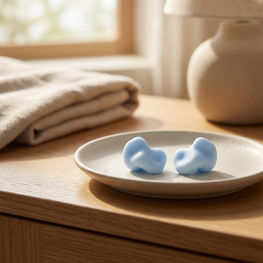 Softmold™ Silicone Moldable Earplugs, styled close view