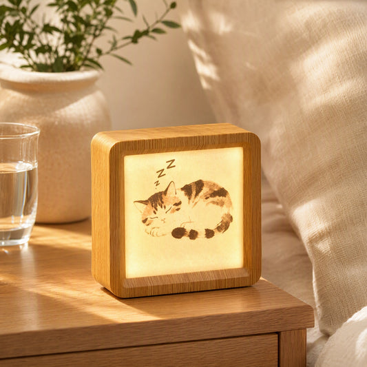 Framehum™ Bluetooth White Noise Speaker With Photo Frame in a calm home setting