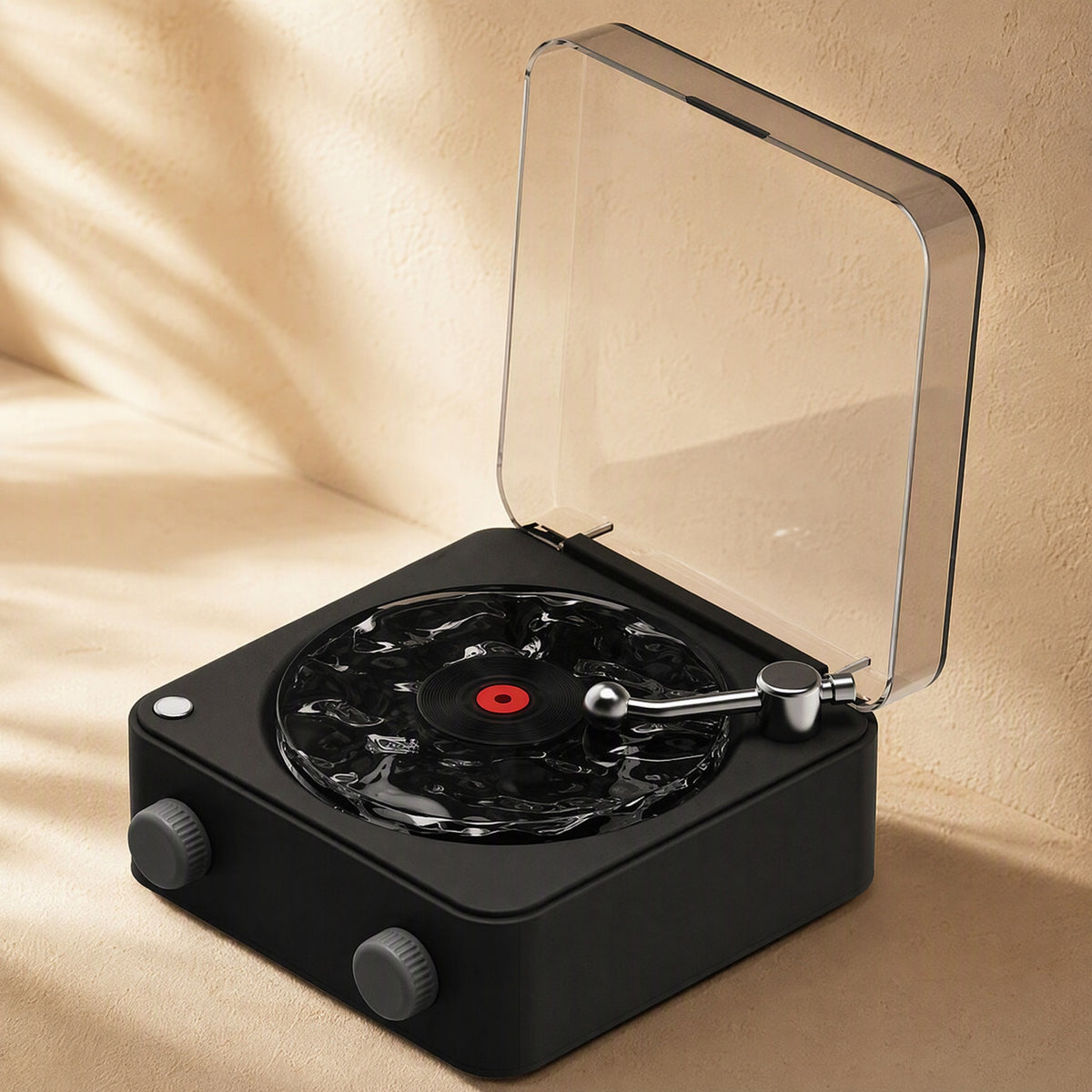 Quietdisc™ White Noise Bluetooth CD Player, material and detail close-up