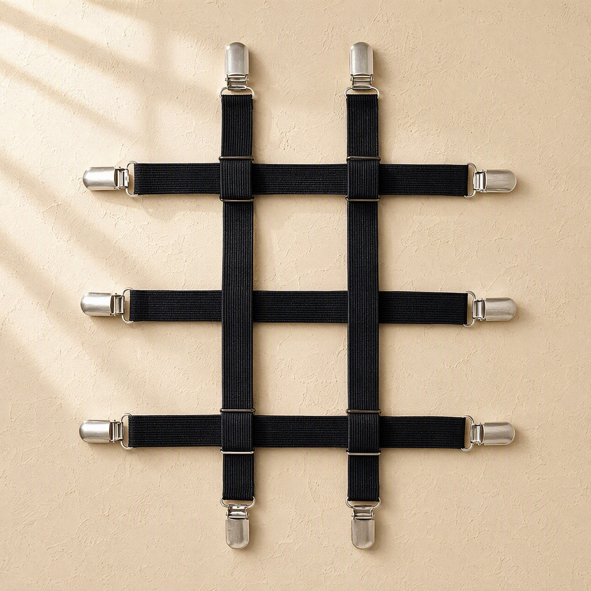 Steelhold™ Stainless Steel Bed Sheet Fasteners, material and detail close-up
