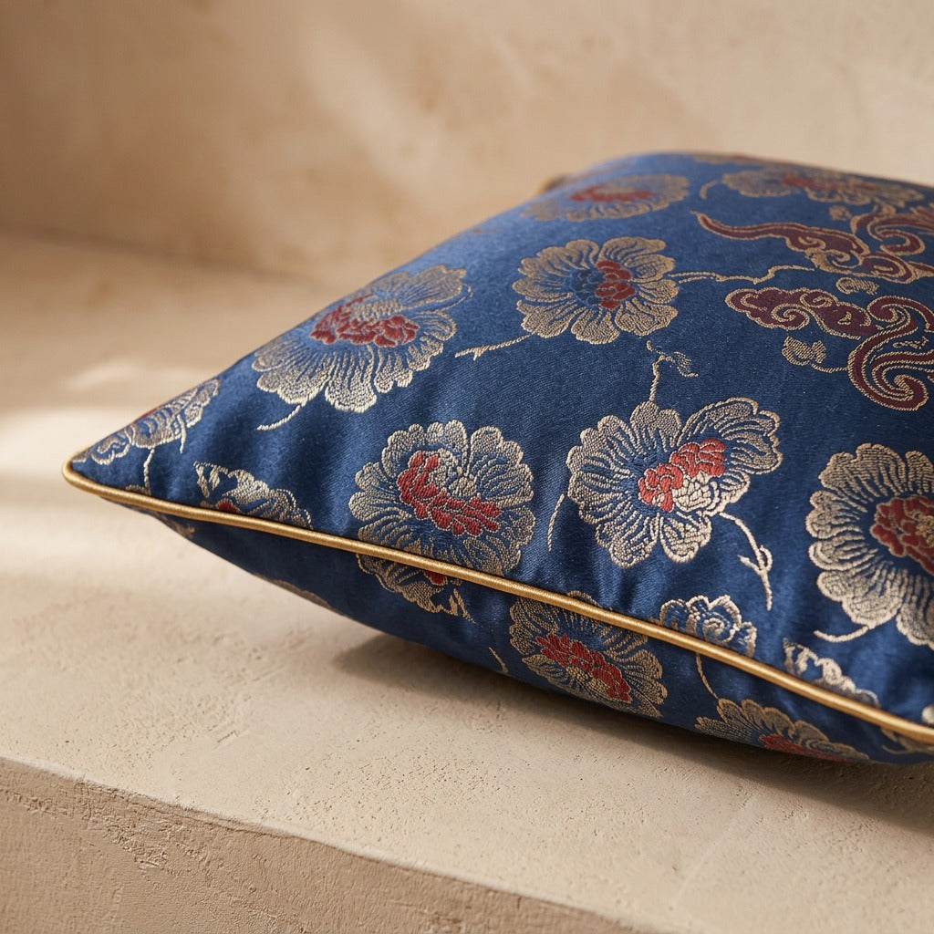 Wovencove™ Jacquard Throw Pillow Cover, material and detail close-up
