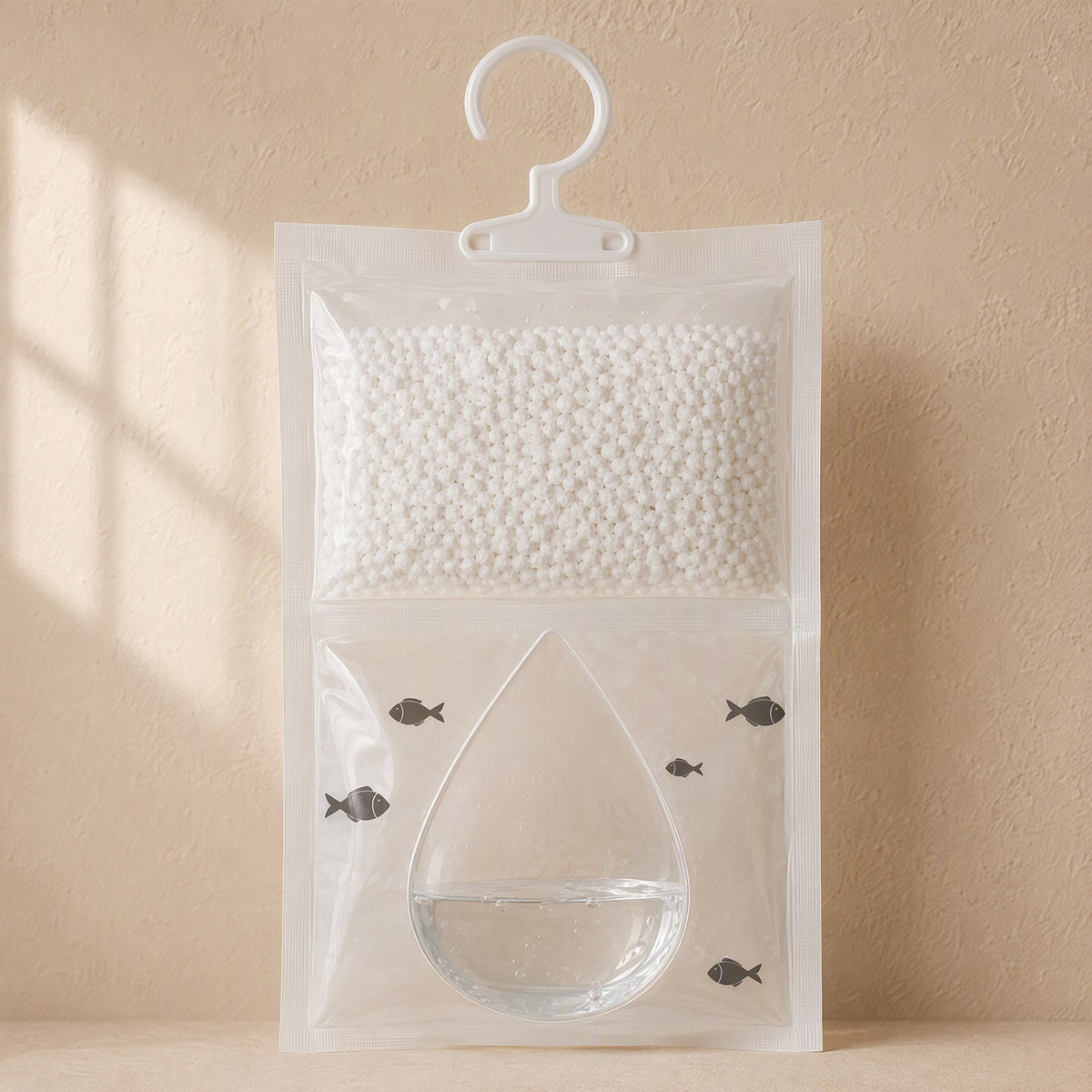 Mistmend™ Hanging Dehumidification Bag, material and detail close-up