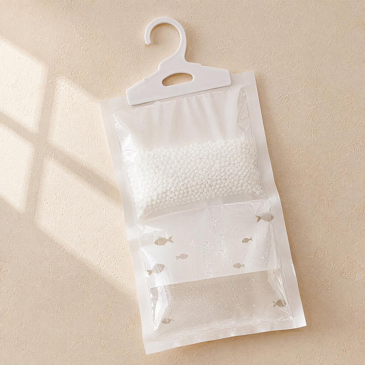 Aircatch™ Hanging Dehumidification Bag, material and detail close-up