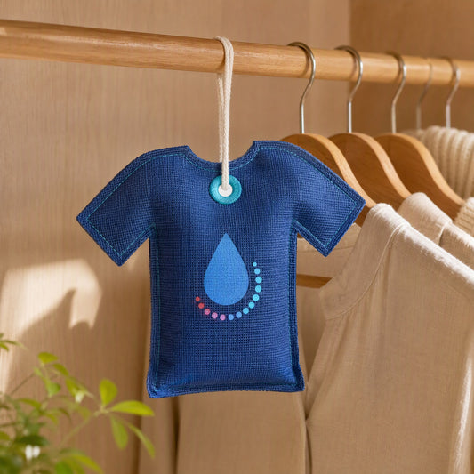 Silidry™ Silica Gel Dehumidification Bag in a calm home setting