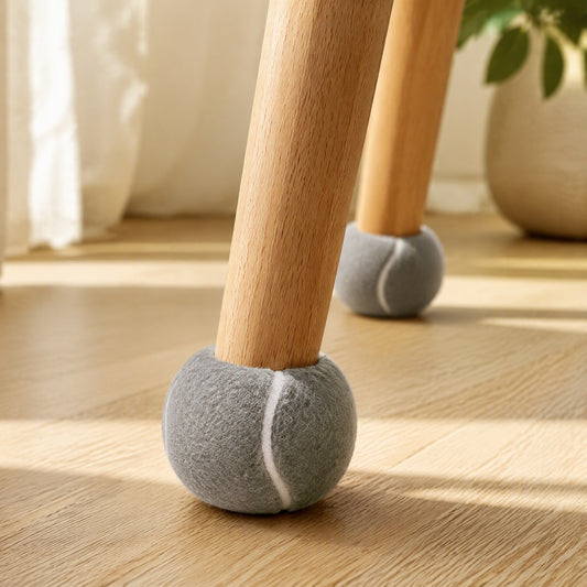 Legsoft™ Rubber Dining Chair Leg Covers in a calm home setting