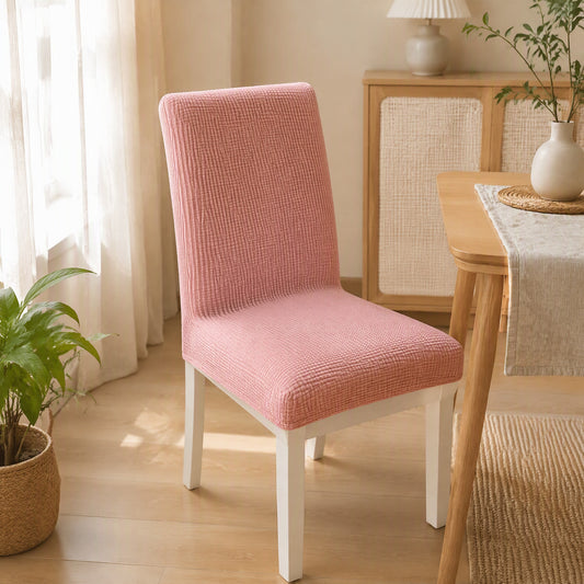 Cozydrape™ Polyester Fleece Chair Cover in a calm home setting