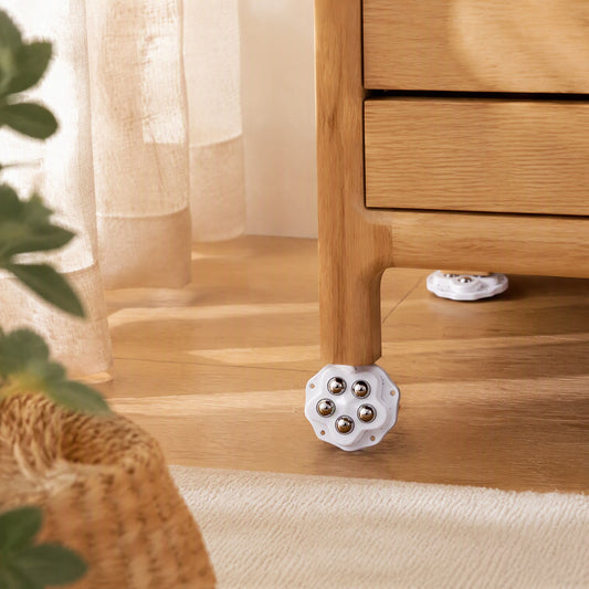 Glideroll™ Universal Wheel Furniture Casters in a calm home setting