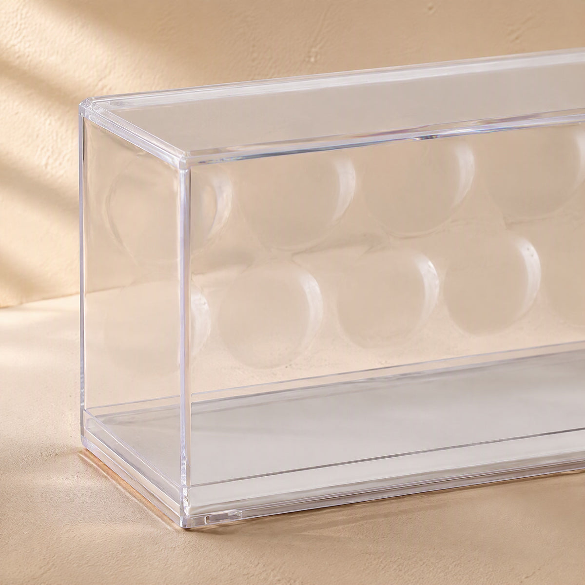 Toypeek™ Plastic Figure Display Box, material and detail close-up